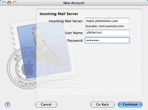 Incoming Mail Server details