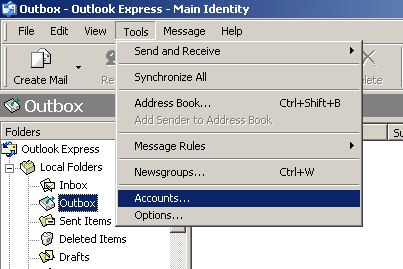 Email Setup in Outlook Express