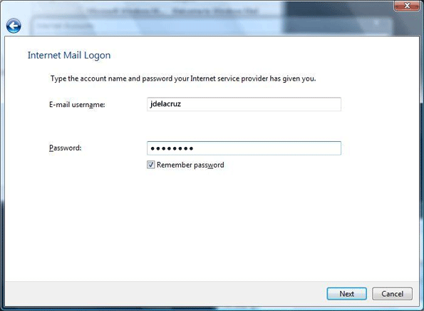 Email Setup in Outlook Express