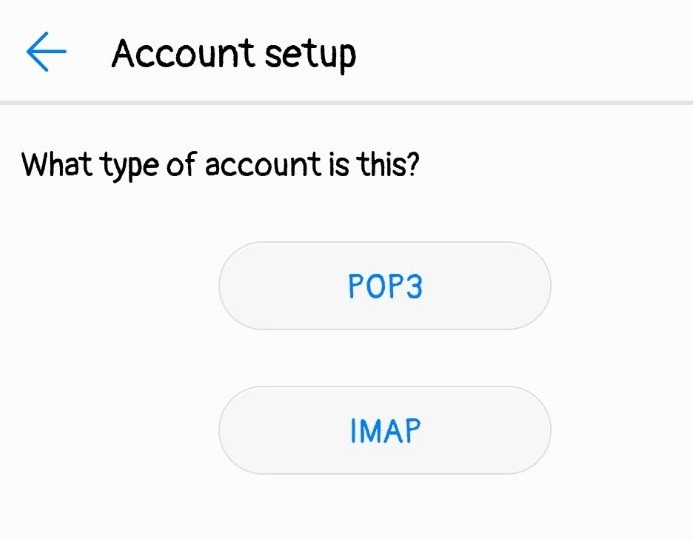 Configuring Android Email Client on Huawei phone