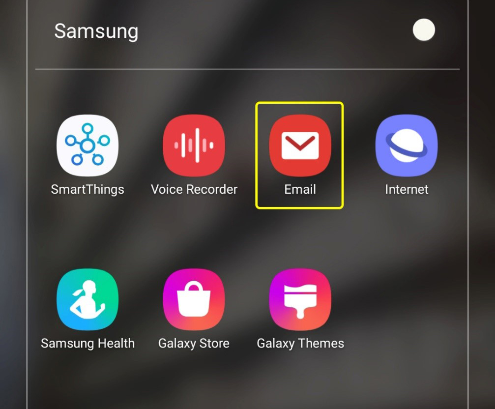 Configuring Samsung Email App
