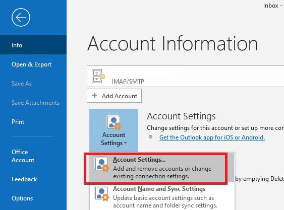 How do I setup the Email system to use my Office 365 account